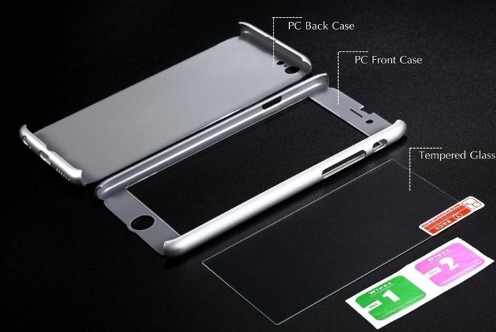 Actual product image Floveme 360 degree bulletproof glass case iPhone 6/6S all-round protection (1 Piece, Apple iPhone 6s)