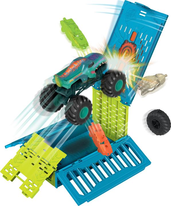 Produktbild Hot Wheels Monster Trucks Mega Wrex Oversized Crash Cage