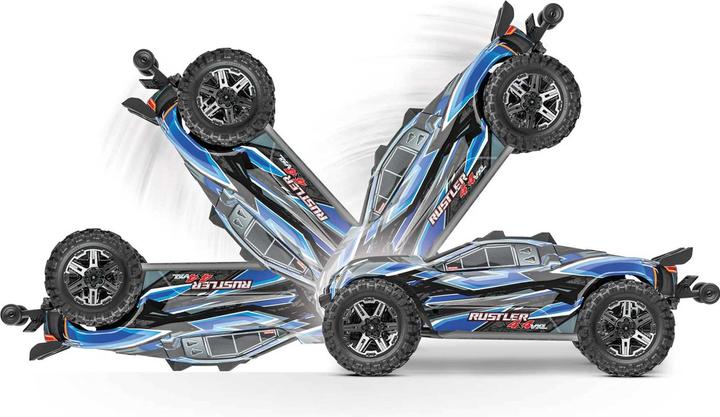 Immagine prodotto Traxxas Rustler 4x4 Vxl HD senza batteria e caricabatterie (RTR pronto all'uso)