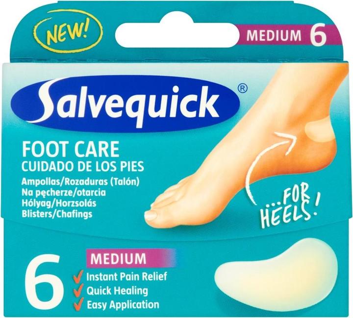 Salvequick ister Patch Foot Care Heels Plasters Onisters And Abrasions Averages 6Pcs. (Fusspflaster)