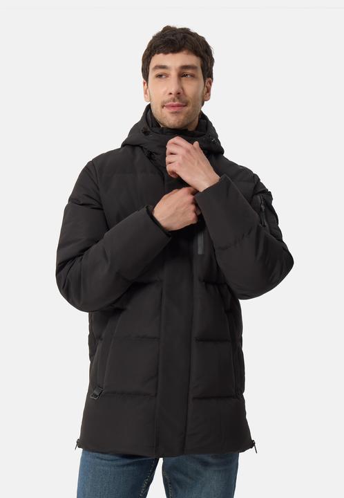 Cash-Mere Daunenparka Mantel mit Kapuze und Kaschmirfutter (L)