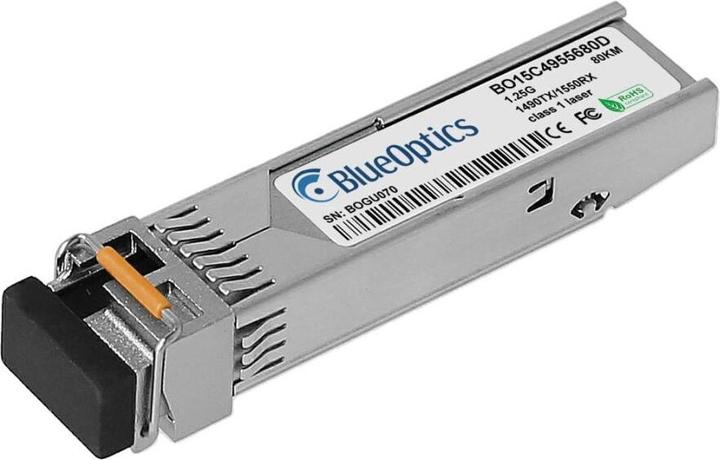 Actual product image BlueOptics Pure Storage SFP-BXU54-80KM-PS Compatible SFP BO15C4955680D