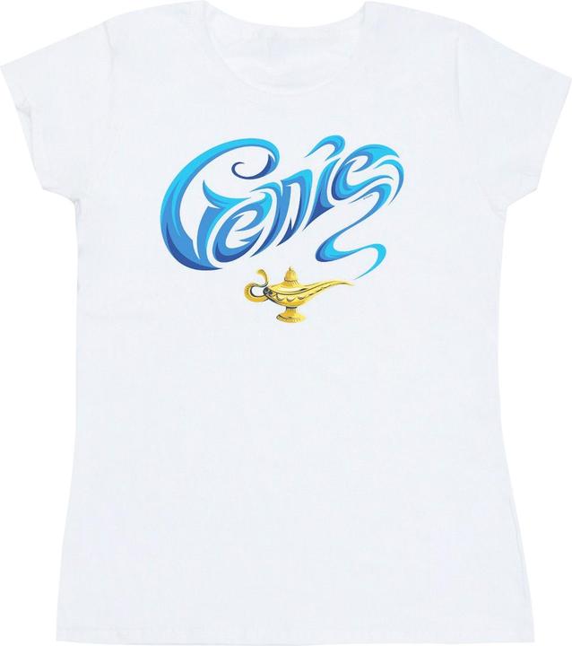 Actual product image Disney Womens/Ladies Aladdin Movie Genie Lamp Cotton T-Shirt (XXL)