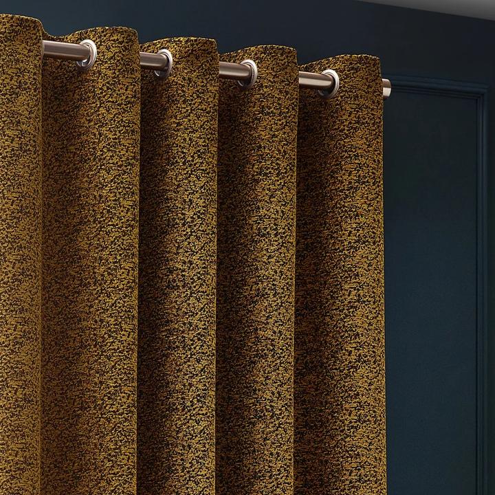 Actual product image New Galaxy Chenille Eyelet Curtains (168 x 183 cm)