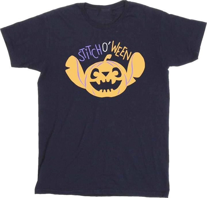 Actual product image Lilo & Stitch Mens Stitch O Ween Cotton T-Shirt (M)