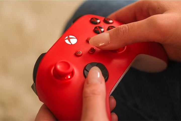 Actual product image Microsoft Xbox Wireless Controller - Pulse Red (PC, Xbox One X, Xbox Series X, Xbox One S, Xbox Series S)