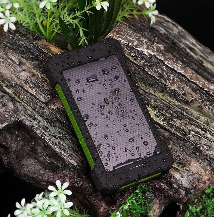Image du produit PhoneLook Batterie externe étanche 10000mAh Power Bank avec panneau solaire & LED (10 W)