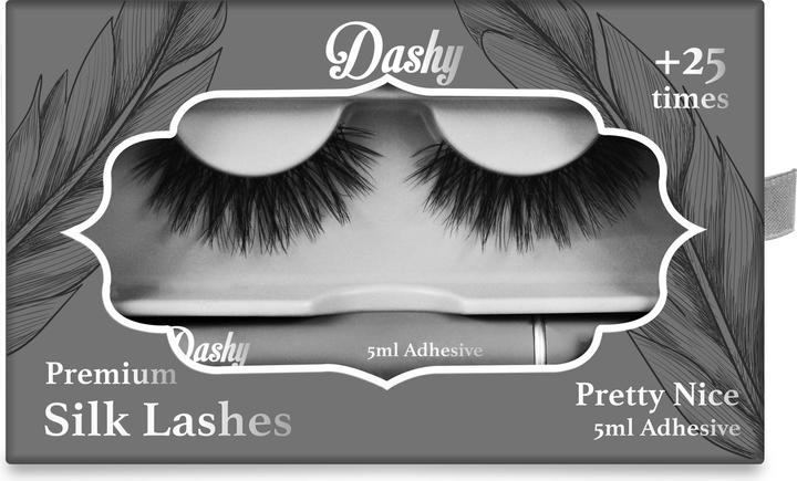 Dashy Premium Silk Lashes + 5 ml Adhesive Pretty Nice (Künstliche Wimpern)