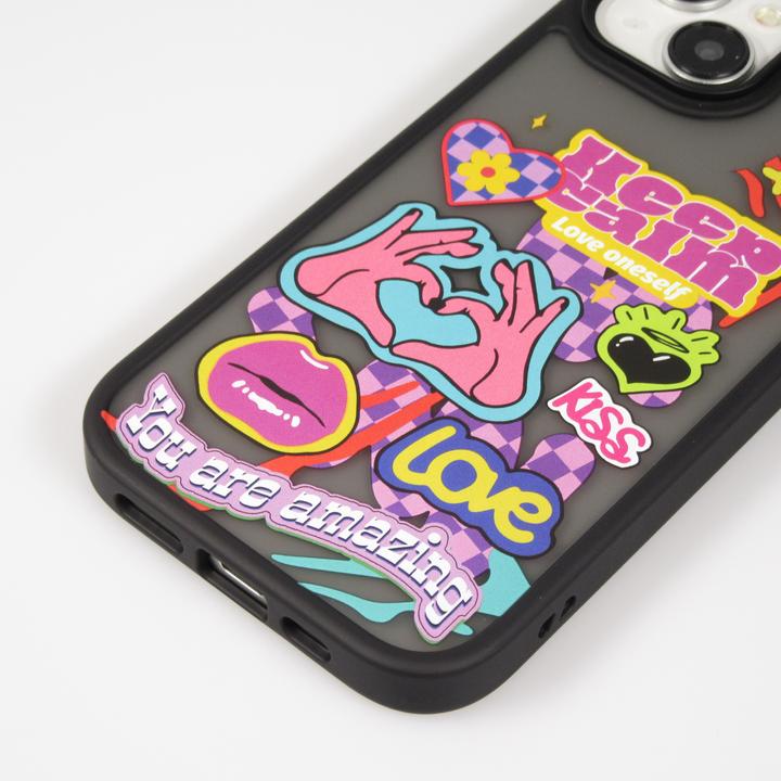 Actual product image PhoneLook Rubber cover Blur Keep Calm transparent (Apple iPhone 15)