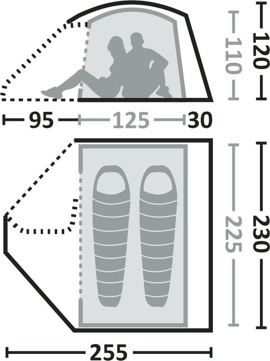 Produktbild Eureka! KeeGo 2 Tent (2.60 kg, 2 Personen)