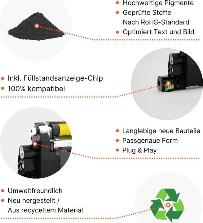 Image du produit Hermex Compatible Brother MFC-L3730CDN Cartouche d'impression noire (CF)
