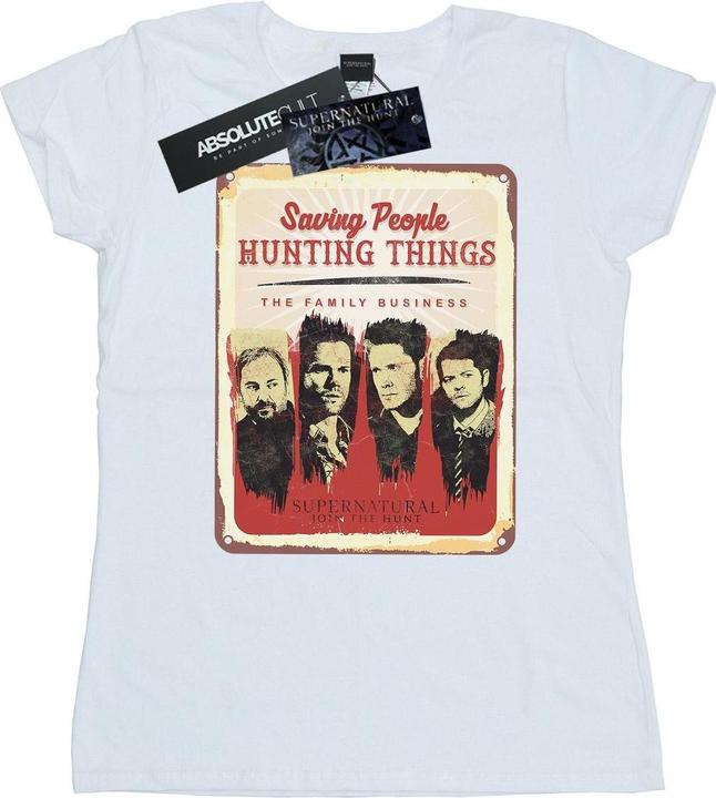 Actual product image Supernatural Womens/Ladies Family Business Sign Cotton T-Shirt (XXL)