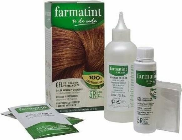 Produktbild Farmatint gel coloración permanente #5r-castaño claro cobriz (5r)