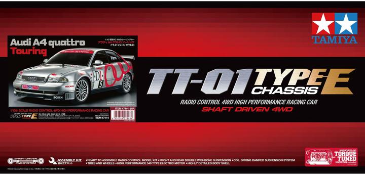 Image du produit Tamiya 1:10 Audi A4 quattro Touring (TT01E) (Kit)