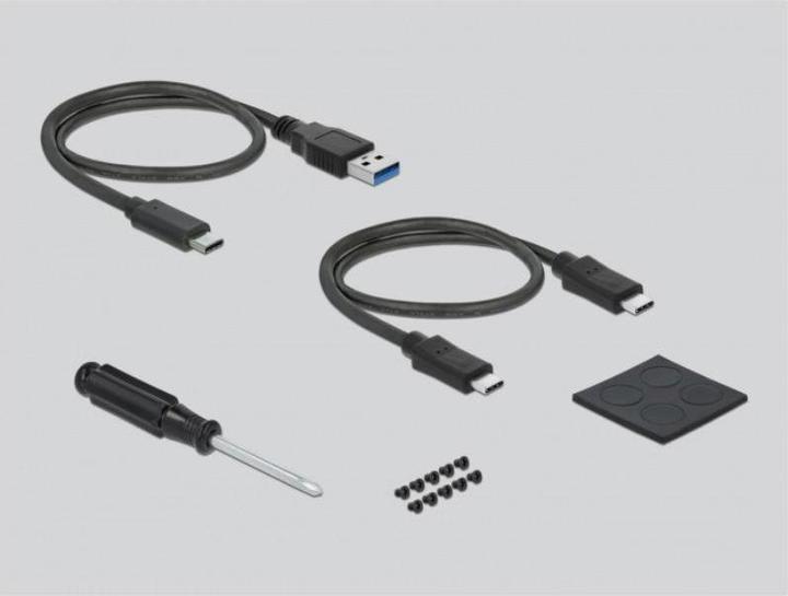 Produktbild Delock External Enclosure for 2.5" SATA HDD / SSD with additional USB Type-C and Type-A Port and SD Slot (2.5")