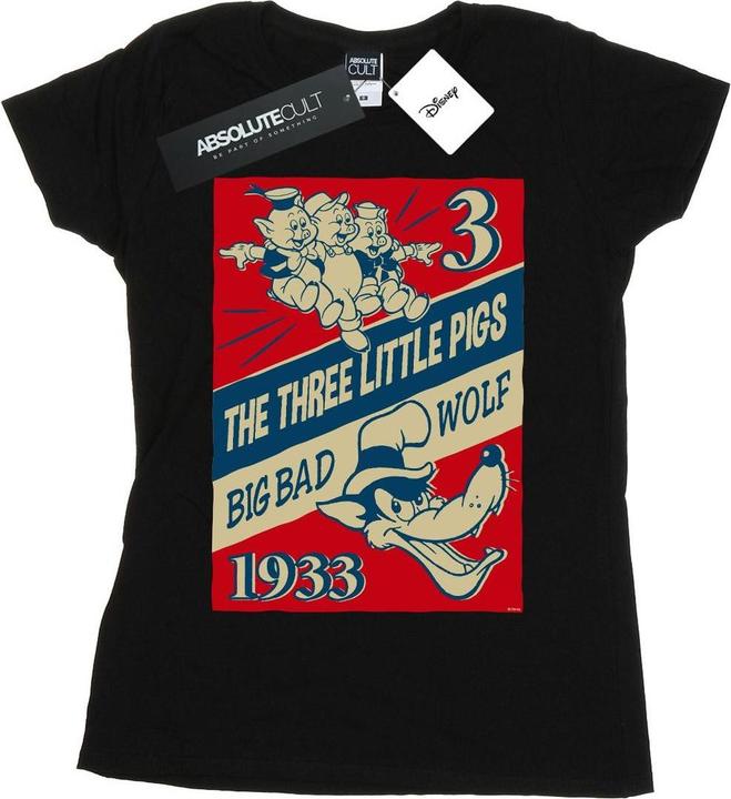 Disney Three Little Pigs And The Big Bad Wolf TShirt (XXL)