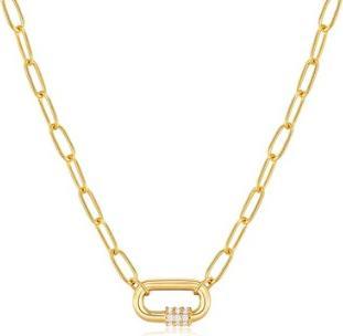 Actual product image Ania Haie Necklace Neon Pink Enamel 925 Sterling Silver (Enamel, 925 silver, 40 cm)