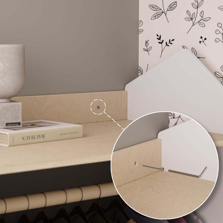 Image du produit Montessori Armoire pour enfants - Blanc Monessori® by Busy Kids (41 cm)