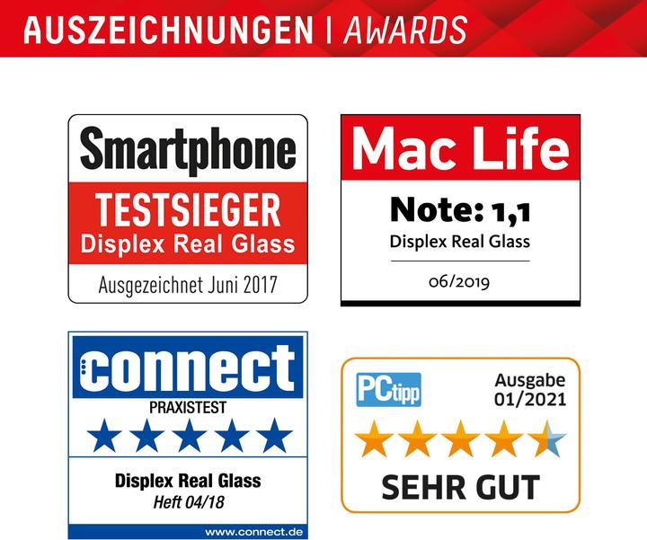 Actual product image Displex Real Glass, 2D Panzerglas (1 Piece, Samsung Galaxy S23, Samsung Galaxy S22 5G)