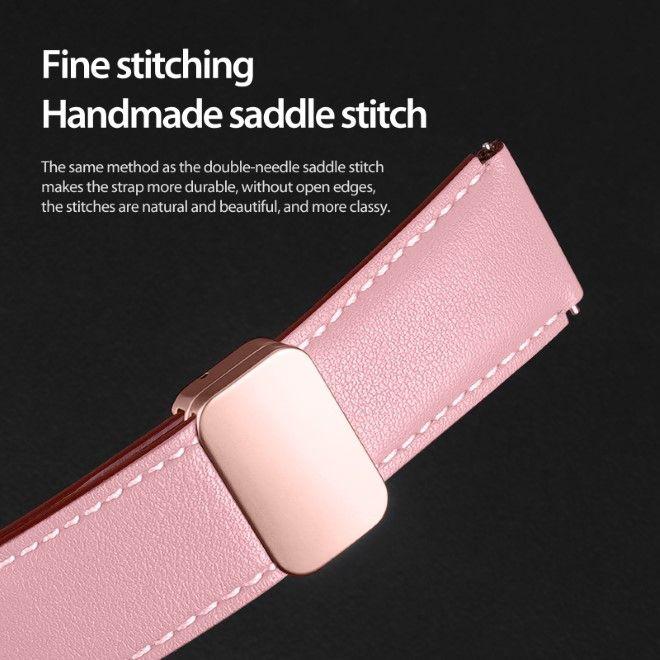 Image du produit Dux Ducis YA Series Bracelet en cuir véritable (20 mm, Cuir véritable, Largeur de l'ergot 20 mm, Galaxy Watch6, Galaxy Watch3 (41mm), Gear S2 Classic)
