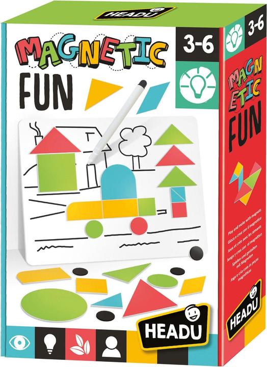 Actual product image Head drawing with magnetic shapes (English)