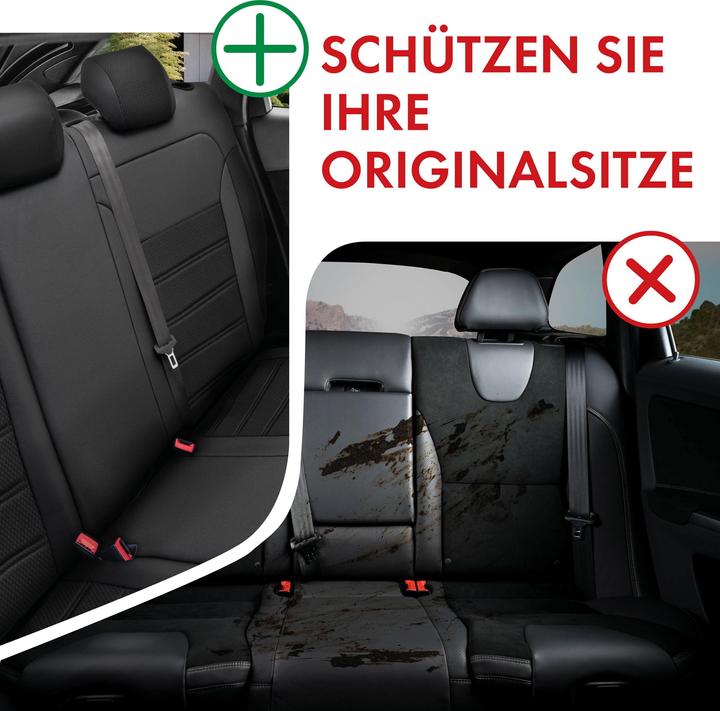 Image du produit Walser Housse de siège pour Toyota Yaris (P9) 01/2005-12/2014, 1 housse de banquette arrière