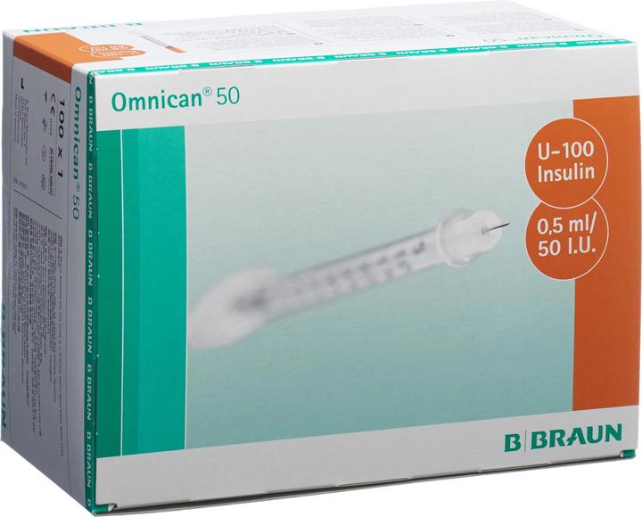 Produktbild B.Braun Insulin 50 0.5ml 0.3x8mm G30 einz (Insulinspritze)
