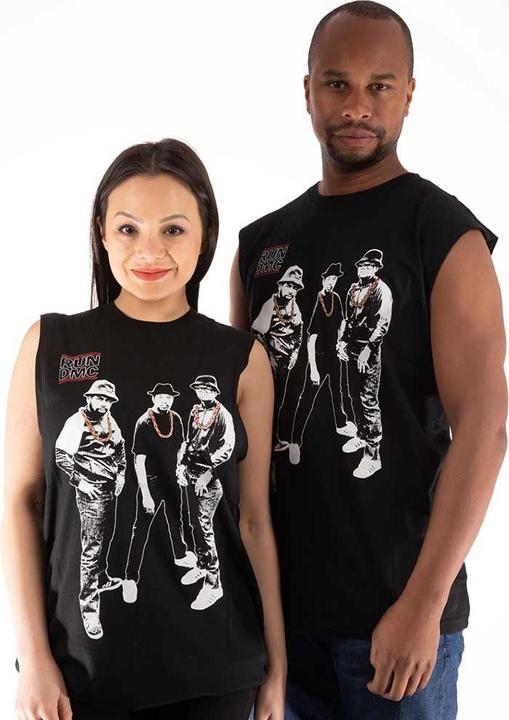 Run DMC Gold Chains Photo (Black) Vest