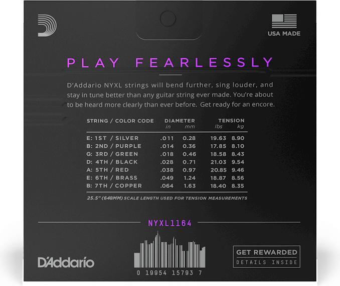 Produktbild D'Addario Nyxl1164 (7 x, E-Gitarre, 0.06")