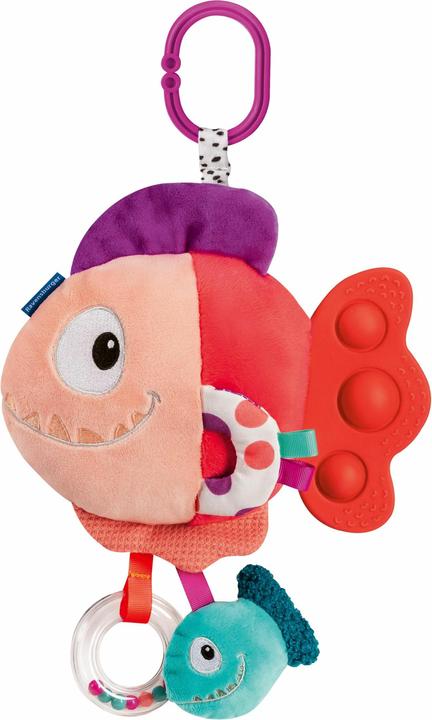 Produktbild Ravensburger 4871 play+ Pop-it Piranha (rot), Kuscheltier mit vielen Spieleffekten, Baby-Spielzeug