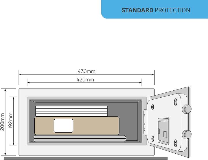 Actual product image Yale Documents fire safe (19 l)