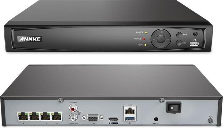 Image du produit Annke N44PAM Enregistreur vidéo en réseau 4 canaux (Enregistreur vidéo en réseau (NVR))