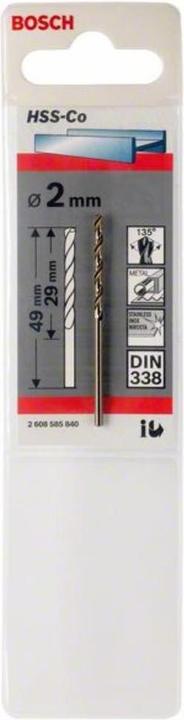 Actual product image Bosch Professional Zubehör Metal Drill HSS-Co 3,5x39x70mm (3 mm)