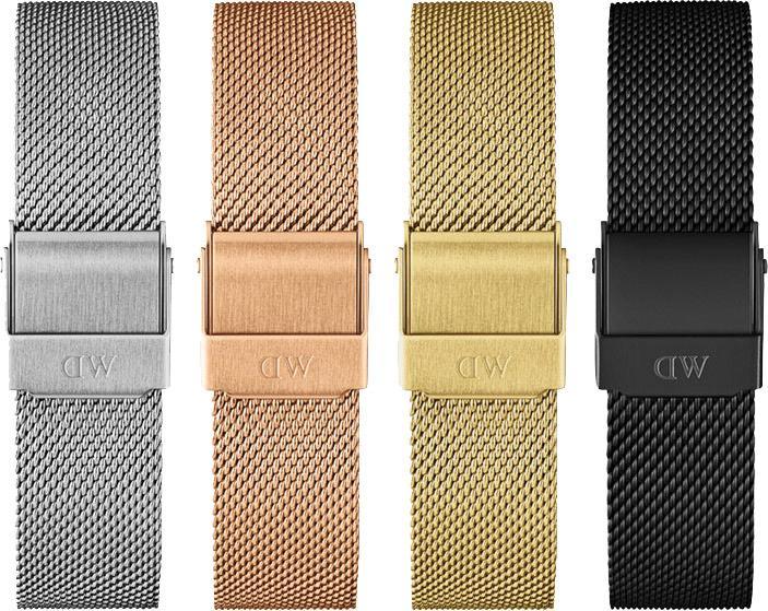 Daniel Wellington Classic Petite Mesh Ashfield Black (28 mm) (12 mm, Edelstahl)