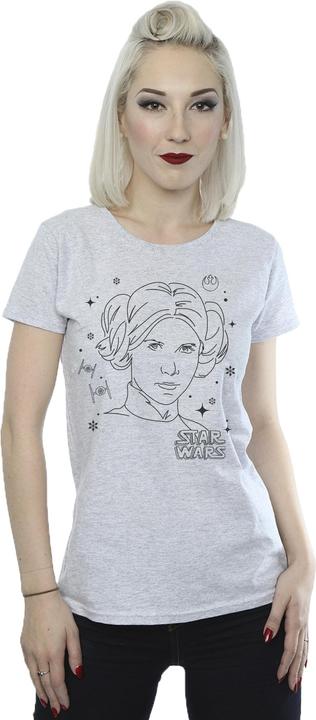 Immagine prodotto Star Wars Episode IV: A New Hope Leia Christmas Sketch Maglietta Donna (S)