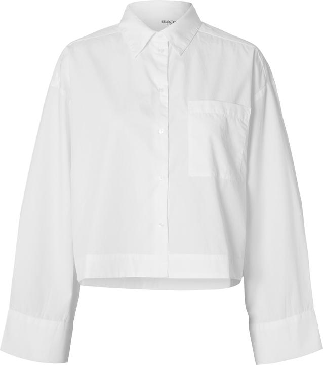 Selected Femme Slfastha Ls Cropped Boxy Shirt Noos
