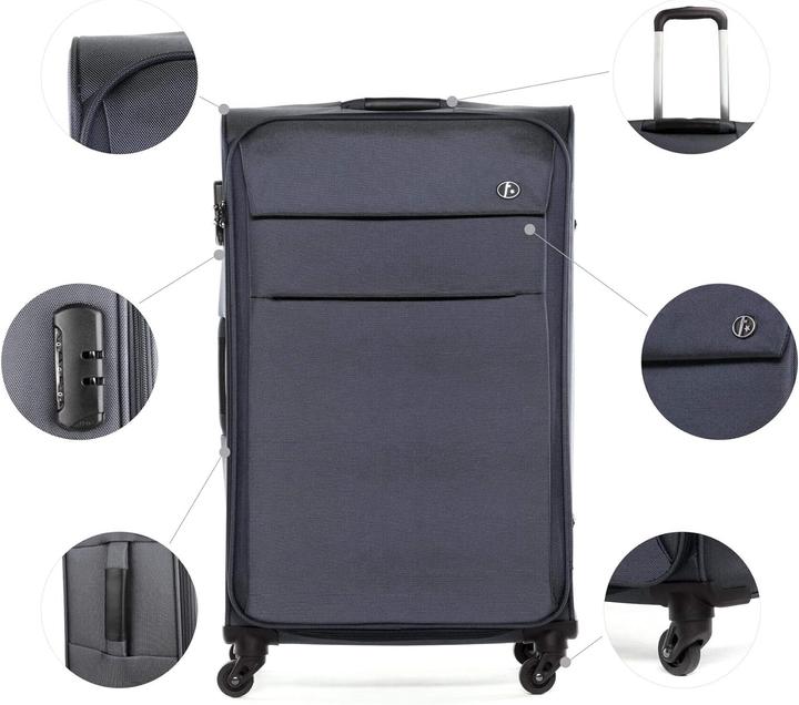 Produktbild Fergé Kofferset 3-teilig, Navy (100 l, L (90 - 115l), XL (ab 115l))