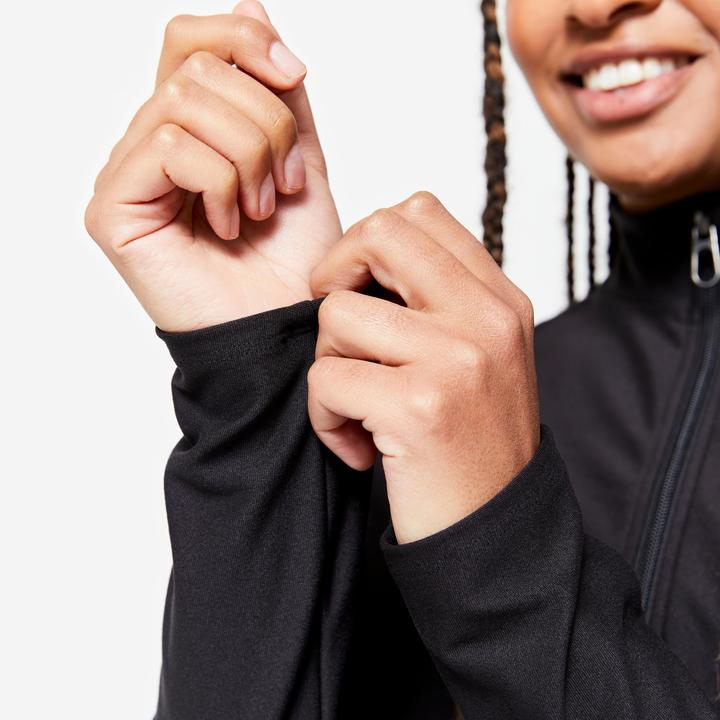 Image du produit Domyos Veste d'entraînement zippée femme - noir (L)