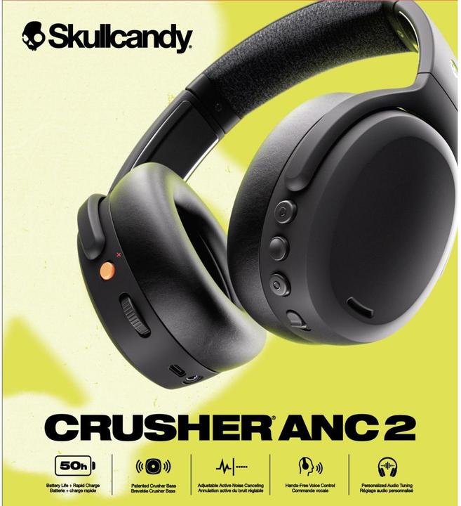 Produktbild Skullcandy Crusher 2 (ANC, 50 h, Kabellos, Kabelgebunden)