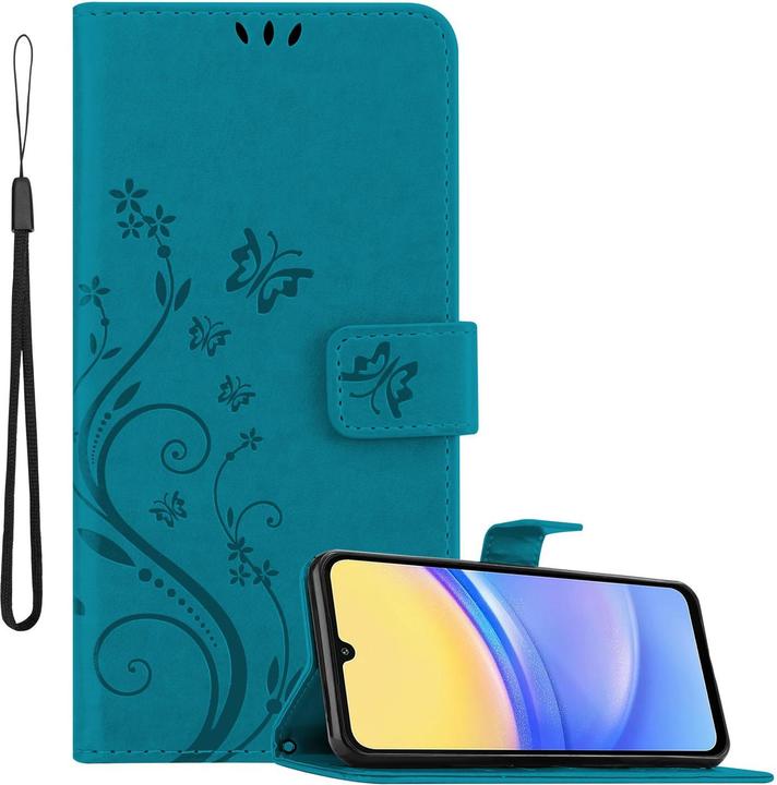 Produktbild Cadorabo Hülle für Samsung Galaxy A16 mit Blumen Muster (Samsung Galaxy A16)