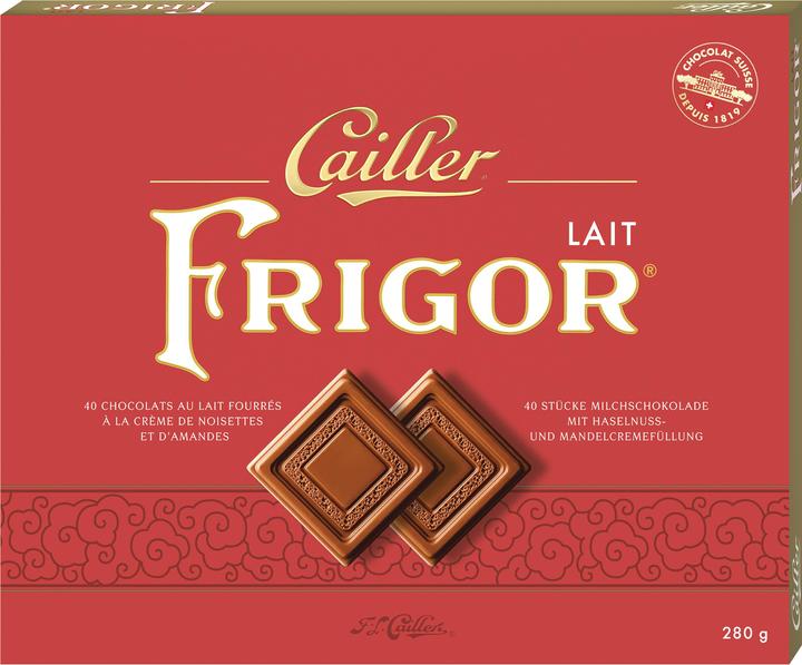 Produktbild Cailler Frigor Carrés Milchschokolade gefüllt 40 Stück (280 g)
