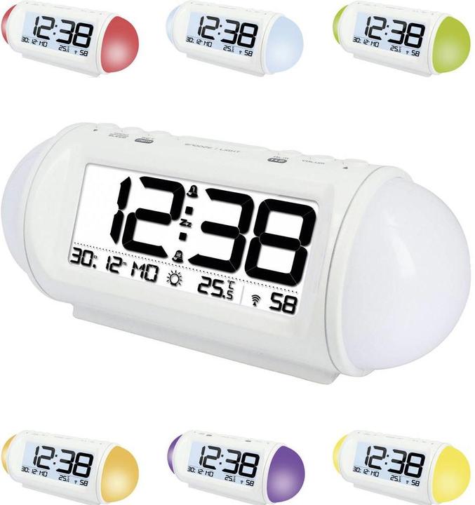 Produktbild Technoline Funk Wecker WT 499 Weiss Alarm