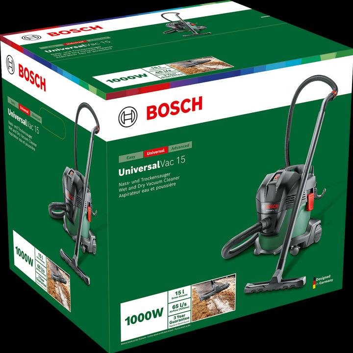 Actual product image Bosch Home & Garden UniversalVac 15 (Wet dry vacuum cleaner)