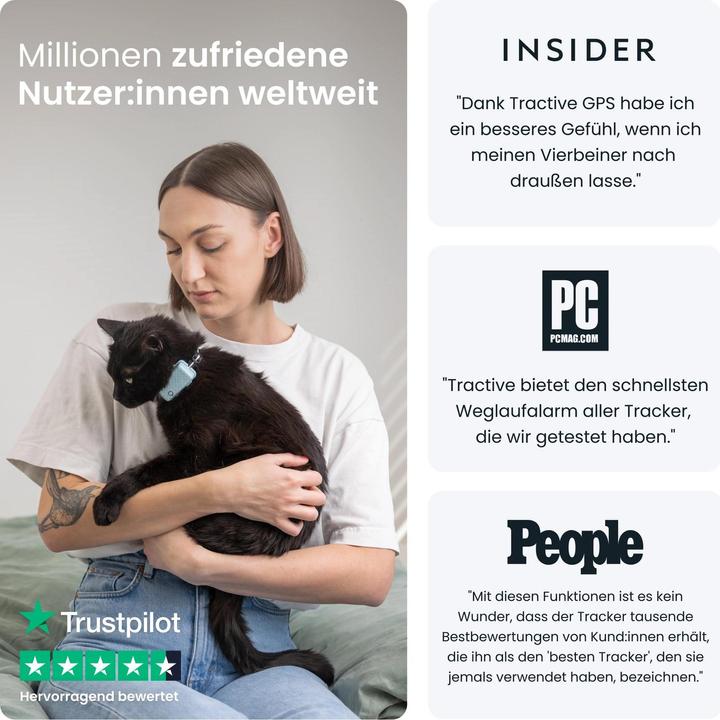 Produktbild Tractive GPS Mini (One Size, Katze, Allgemein)