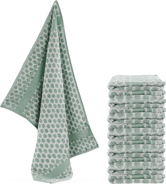 Aspero 12 Frotte Baumwoll Geschirrtücher (50 x 70 cm)