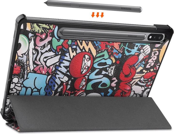 Actual product image Cover-Discount Galaxy Tab S9 - Tri-fold Smart Case Comics (Galaxy Tab S9)