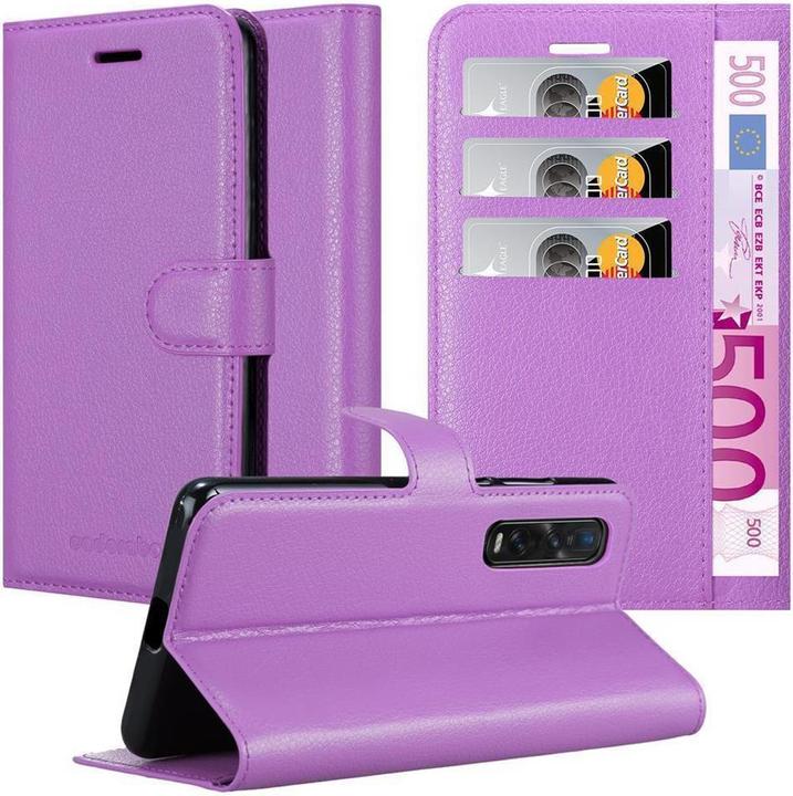 Actual product image Cadorabo Book with stand function cover (Oppo Find X2 Pro)