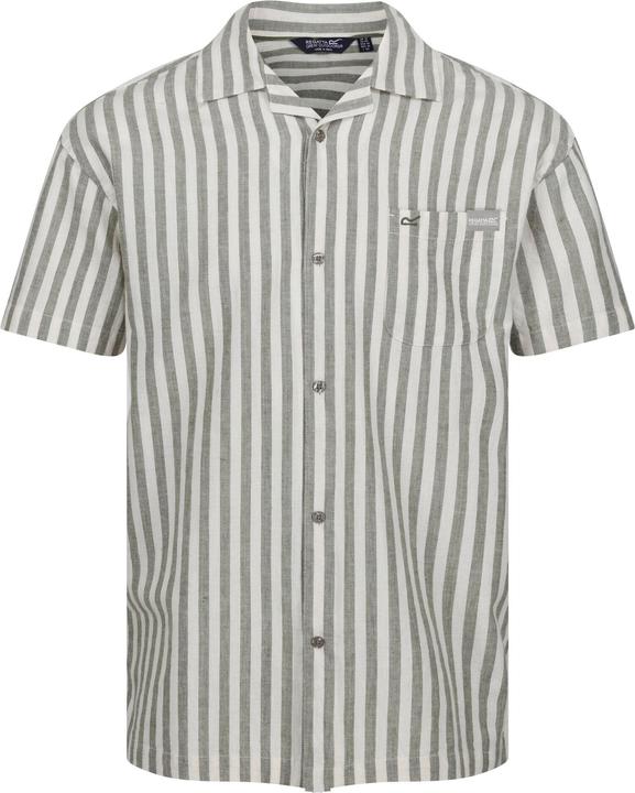 Actual product image Regatta Mens Shorebay II Stripe Short-Sleeved Shirt (L)