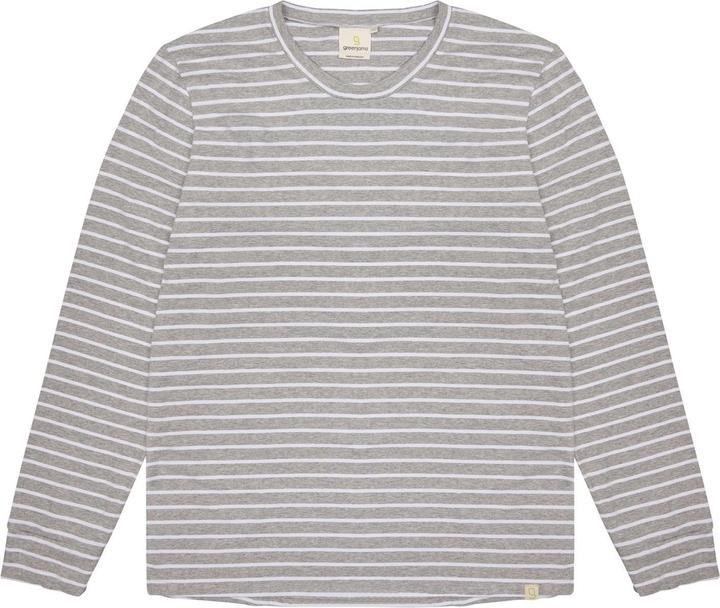 greenjama Herren Langarm-Shirt Ringel