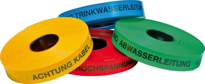 Immagine prodotto Multicoll Impronta del nastro cordone: Attenzione Tubo del gas larghezza 40 mm lunghezza 250 m giallo giallo (40 mm)
